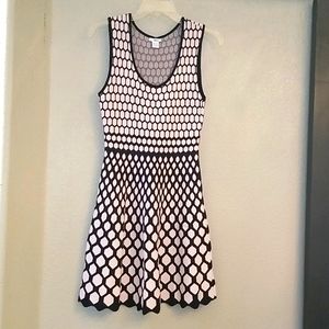 Bar lll Baby pink and black sweater dress